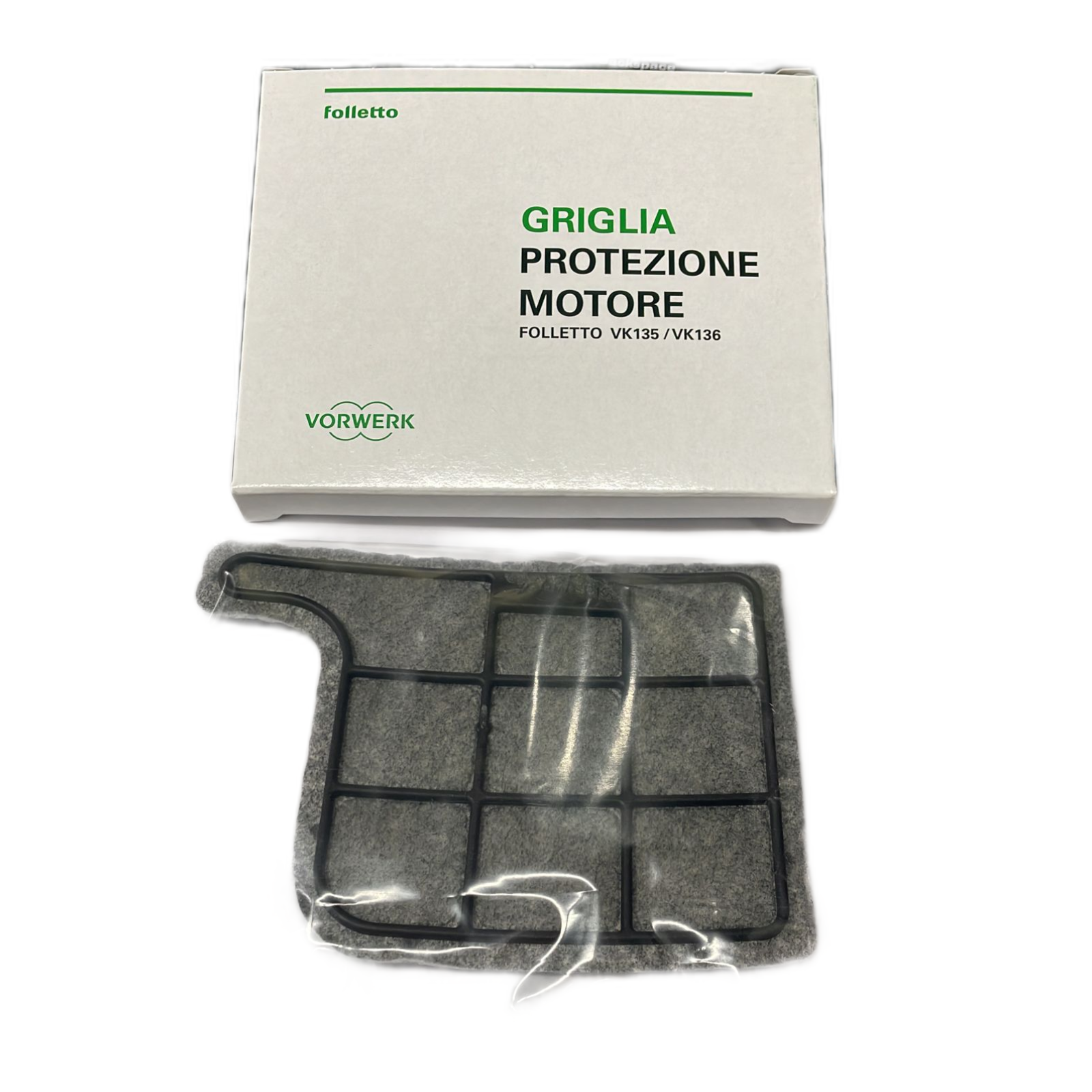 VORWERK FOLLETTO GRIGLIA FILTRO PROTEZIONE MOTORE VK135 VK136 ORIGINALE - 04866