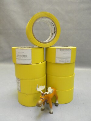 Incom PST210 Safety Yellow Aisle Tape 2''x108' lot of 9 rolls