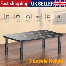 3 Heights Computer Monitor Stand for Desk Adjustable Laptop Riser Desk Monitors