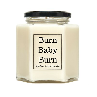 Burn Baby Burn, Kerzen, Kerze, Geschenk für Freund, lustiges Geschenk, Wortspiel Geschenk