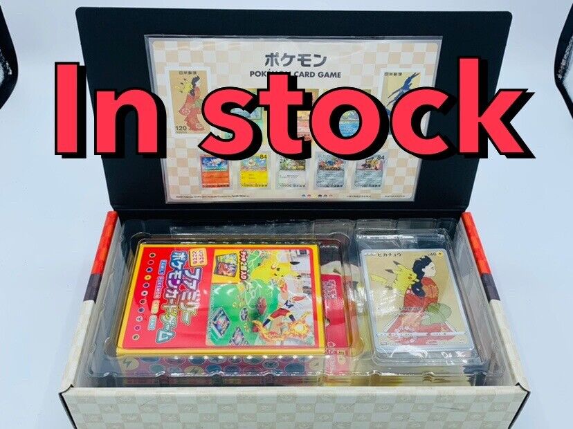 Pokemon Stamp Box Collection Japan Post Limited Full Set stamps  sealed