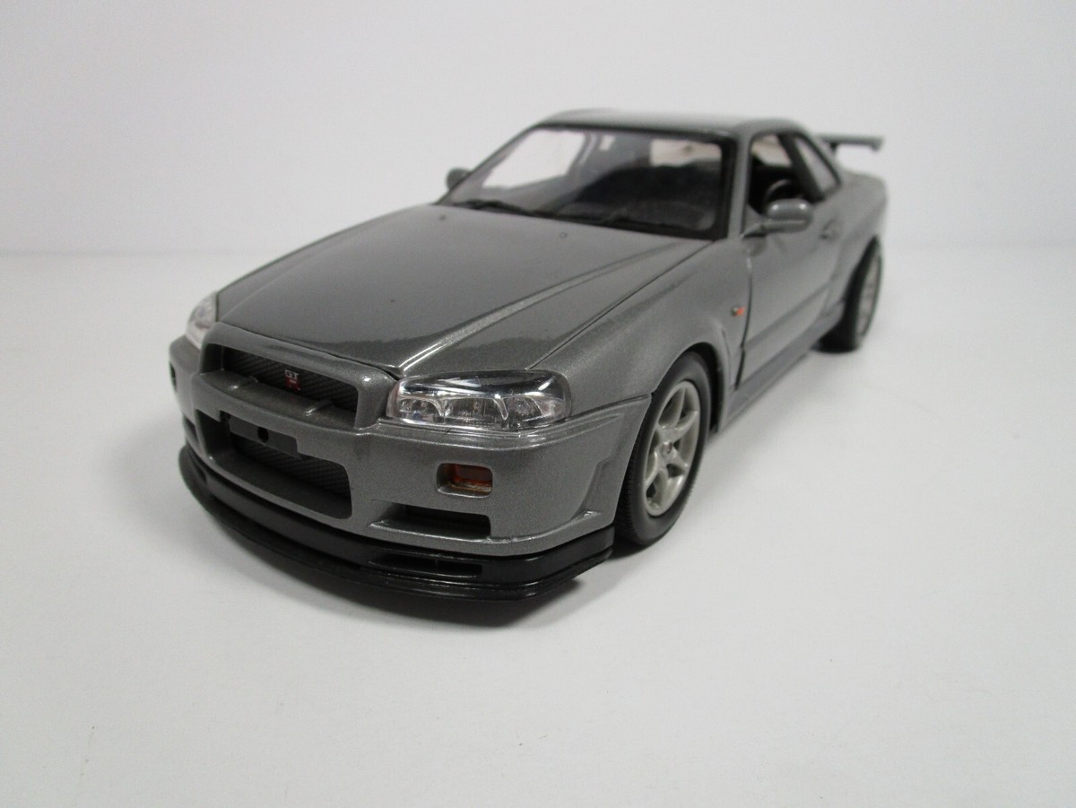 MOTOR MAX 日産 スカイライン GT-R 1/18 MOTORMAX 1/18 GRAY NISSAN SKYLINE GT-R USED VERY NICE NO BOX *READ