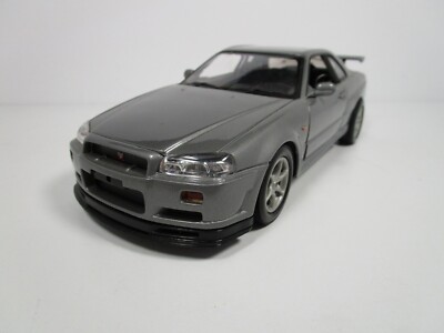 MOTORMAX 1/18 GRAY NISSAN SKYLINE GT-R USED VERY NICE NO BOX *READ