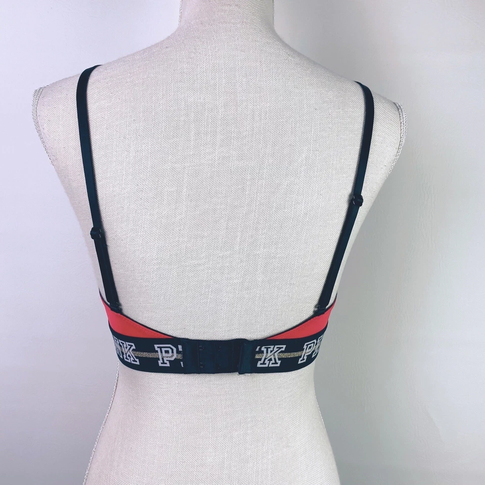 Victoria's Secret Pink Wireless Lightly Lined Bra Red Size 32C - Image 2 of 4