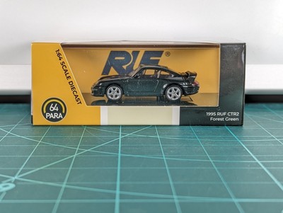 1995  RUF CTR2 FOREST GREEN  RHD  Paragon  64 Para Diecast 1/64 SCALE PA-65376