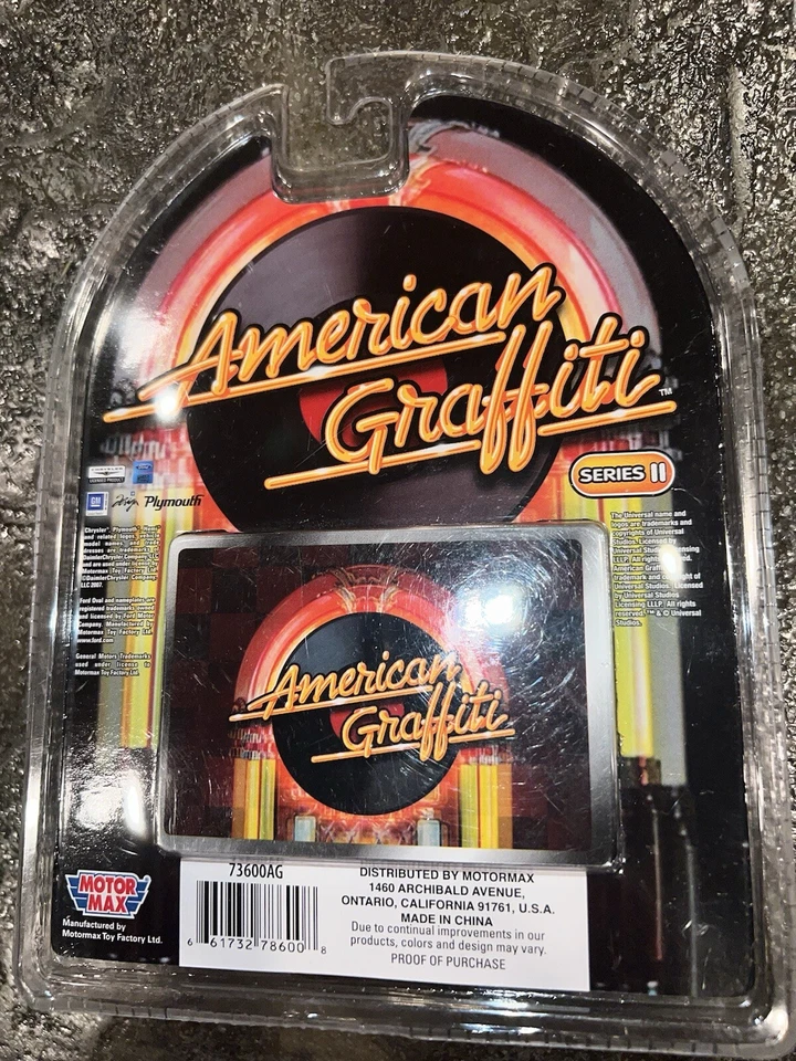 Motor Max 1:64 1971 Chevrolet Impala en NEGRO "American Grafitti" serie Diecast Foto 2 de 4