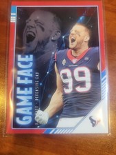 2020 Panini Score Football - JJ Watt Game Face Red parallel, Great condition 