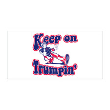 Keep on Trumpin White Car Window Bumper Decal MADE IN US STICKER