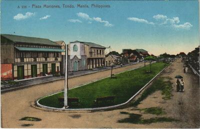 PC PHILIPPINES, MANILA, PLAZA MORIONES, TONDO, Vintage Postcard (b39009)