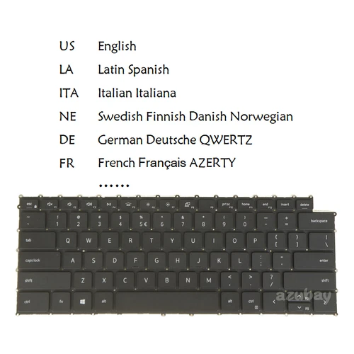 Laptop Keyboard For DELL Precision 5550 5560 5570 5750 5760 5770 0MV93T Backlit