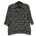 <!--F#f_0-->Scissors Brand Australian Made Navy Floral Button Up Shirt Size XL AU26+ Vintage<!--F/-->