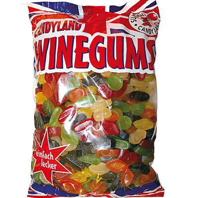 10 Beutel Suntjens Winegums 400 g Weingummi English Fruchtgummi Süssigkeiten