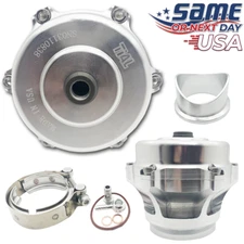 Q Series 50mm Blow Off Valve BOV (Ver. 2) fits TIAL Flange SILVER - USA SHIPPING