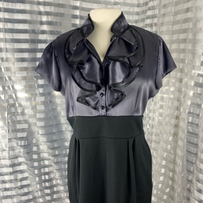 Jessica Howard Ruffle Top High Waist Casual Dress