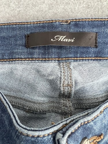 Mavi Emma Slim Boyfriend Bleached Super soft Light Blue Jeans Womens 34 x 25 18P - Picture 3 of 16