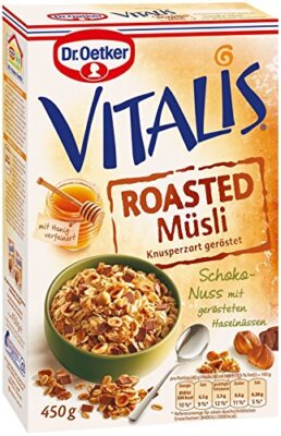 Dr. Oetker Vitalis Roasted Müsli Schoko-Nuss, 6er Pack (6 x 450 g) 