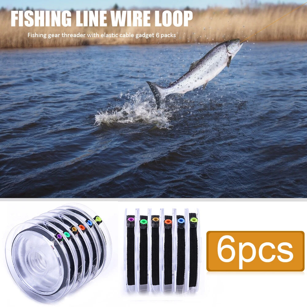 6Pcs Elastic Tippet Spool Tenders Fly Fishing Tippet Line Leader