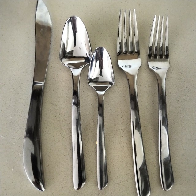 Steelite Tuscany Flatware 17 Pieces Knives, Forks, Spoons eBay