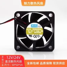 AVC DS05020B24U 5020 DC24V 0.30A 5CM 2-Wire Cooling Fan
