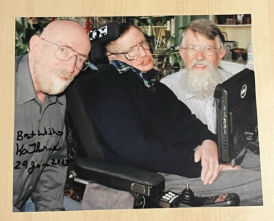 KIP THORNE SIGNED AUTOGRAPHED 8x10 PHOTO NOBEL PEACE PRIZE STEPHEN HAWKING COA