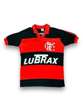 Vintage Flamengo Lubrax Football Soccer Zico 10 1980s Jersey Shirt Brazil
