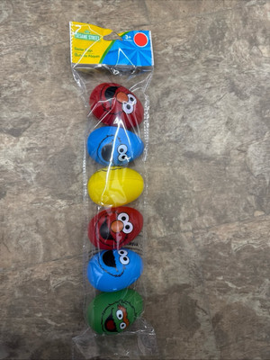 Sesame Street Elmo Cookie Monster Big Bird Oscar 6 ct Easter Eggs Easter Holiday