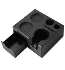 Espresso Tamping Station Organizer for 54mm & 51mm Portafilter - Black