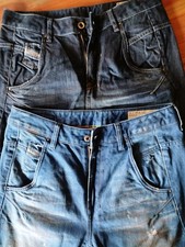 2 Paar!  Diesel Damen Jeans Fayza Relaxed Boyfriend Low Waist W26 L32 Used Optik