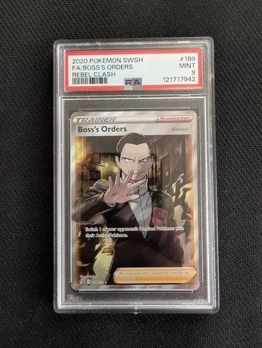 Boss’s Orders 189/192 (PSA 9) - Rebel Clash - Sword & Shield - Pokemon - MINT