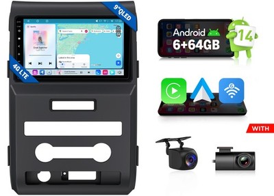 Eonon FDF1X7S For Ford F-150 2009-2014 9'' QLED Android 14 6+64 Car Radio CarPlay