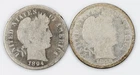 1894 1894-O Barber Dimes AG Silver 10c Lot of 2