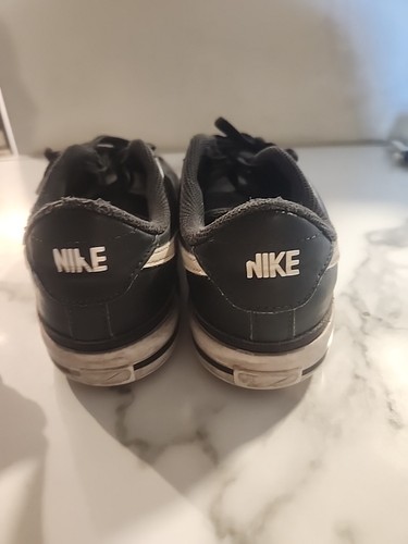 Nike Court Legacy Black Leather Canvas Classic Sneakers Mens Size 5 - Picture 4 of 12