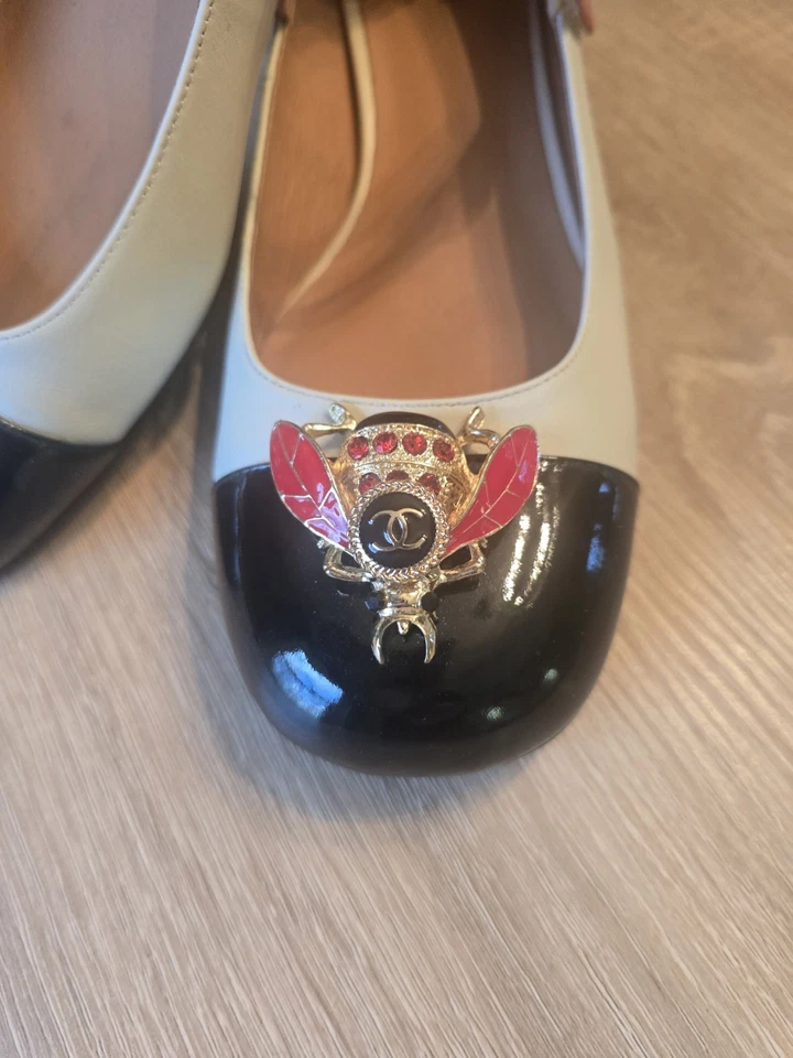 Jeffery Campbell Jitterbug Maryjanes Rojo Y Verde Talla 9 Foto 3 de 4