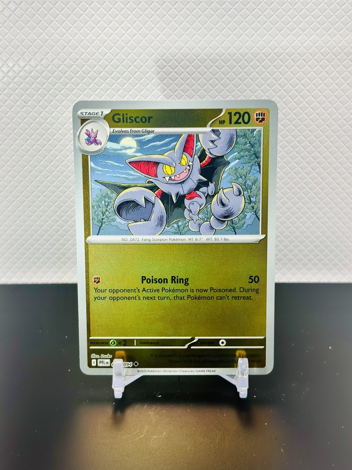 2025 Pokemon Gaming Phantasmal Flames Gliscor #050/094 REVERSE HOLO Uncommon
