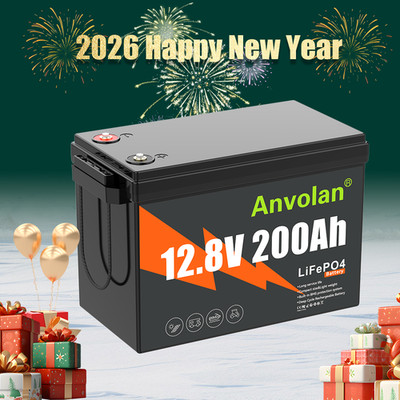 200AH 12V Lithium Batterie LiFePO4 Akku BMS 15000+Zyklen Wohnmobil Solarbatterie