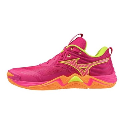 Mizuno Wave Momentum Elite Volleyball Pink Yellow V1GA251242 Men's