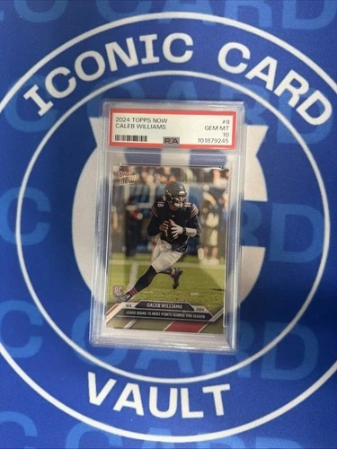 PSA 10 💎 CALEB WILLIAMS #8 2024 TOPPS NOW “LEADS SQUAD TO MOST PTS IN SEASON”