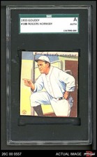1933 Goudey #188 Rogers Hornsby Browns HOF SGC Authentic