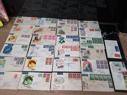 Australia Air Mail First Day Covers to UK  (26) . 1959-1967