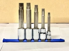 MATCO TOOLS LONG TRIPLE SQUARE METRIC HEX BIT 5 PIECE SET