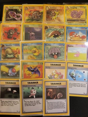 Pokémon Masterset (Teil)   Fossil (WOTC) - 19x   DEU/ENG  Überwiegend EX-Played