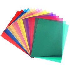 Amonk 16 Pack Color Gels for Lighting Color Correction Gels for Photography Ligh