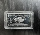German Mint 1 oz Silver Bullion Bar Troy Ounce United States Buffalo Design