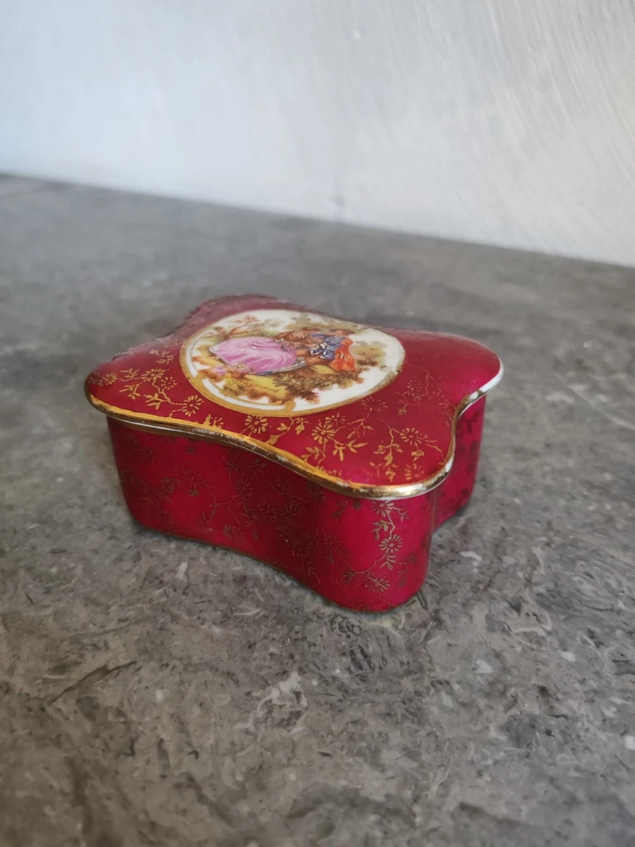 Ancienne boite porcelaine chinoise/boite bijoux/chinese porcelaine