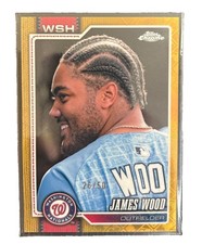 2026 Topps Chrome James Wood logo fractor Image Variation Gold Refractor /50