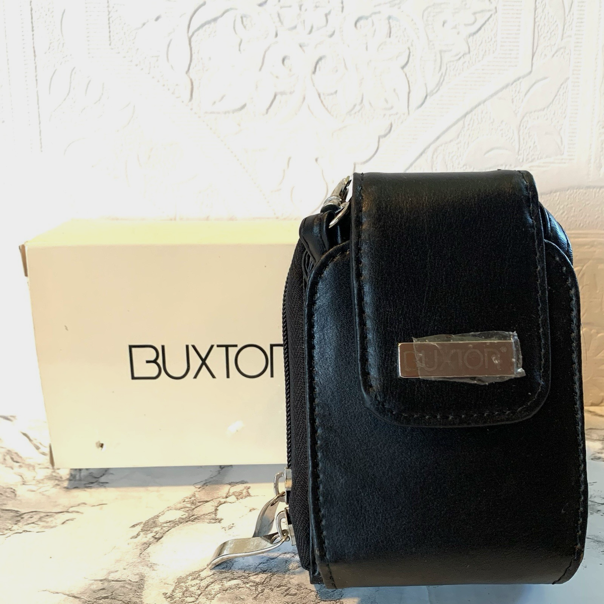 Leather Wallet Buxton Crossbody Wallet Julia Buxton Heiress RFID
