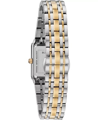 Bulova Women's Futuro Diamond Accent Quartz Silver Watch 20MM