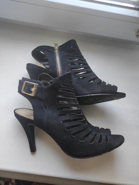 Women Nine West Heels Black 38 #BCR1