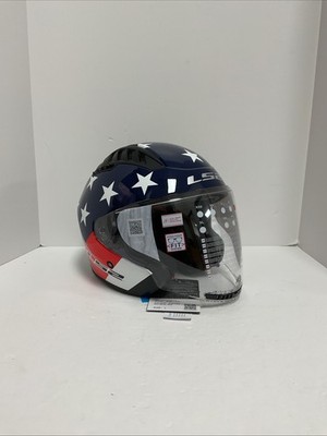 LS2 Copter American Helmet Red/White/Blue - Large 