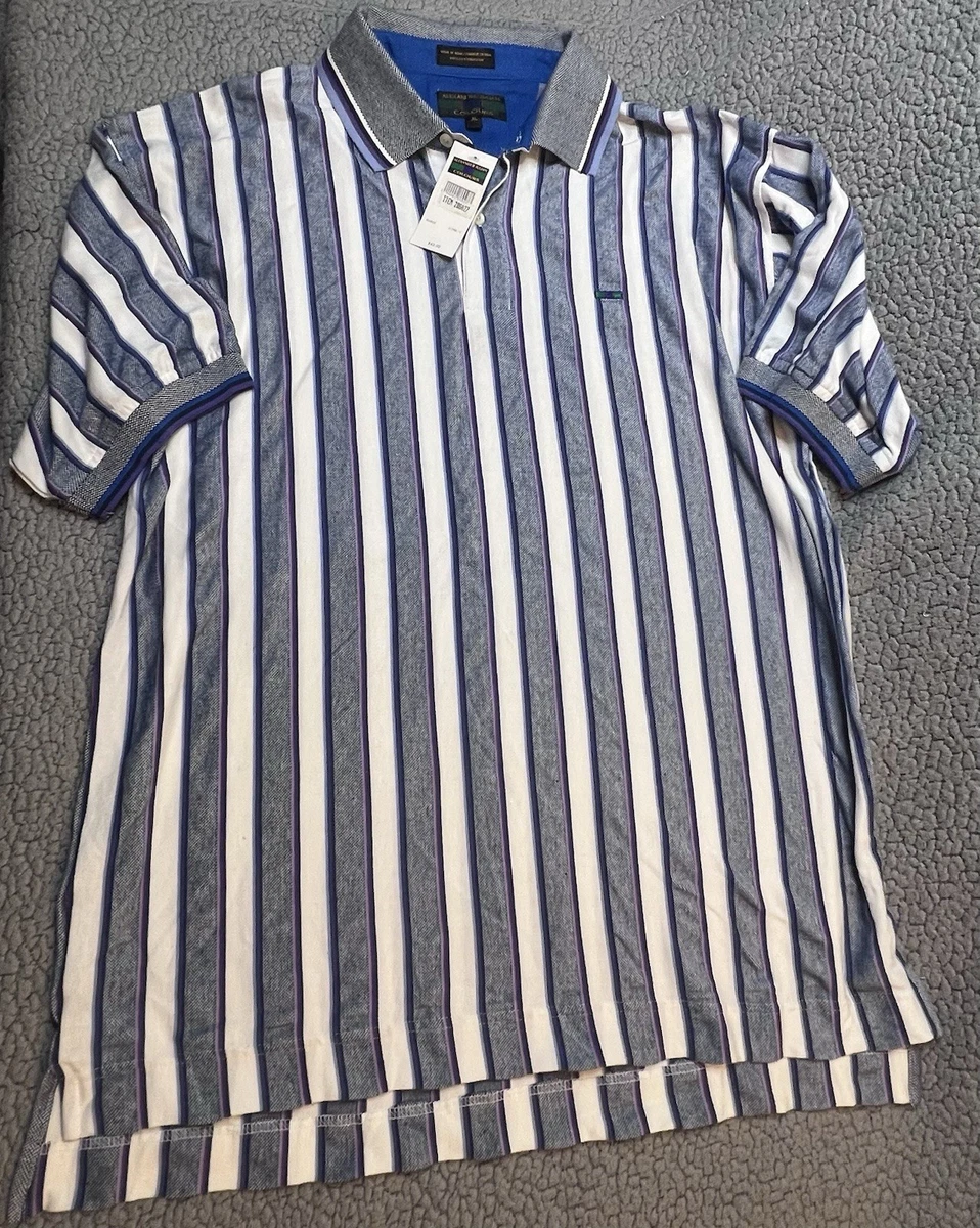 Vintage Alexander Julian Short Sleeve T Shirt Mens Size XL Striped